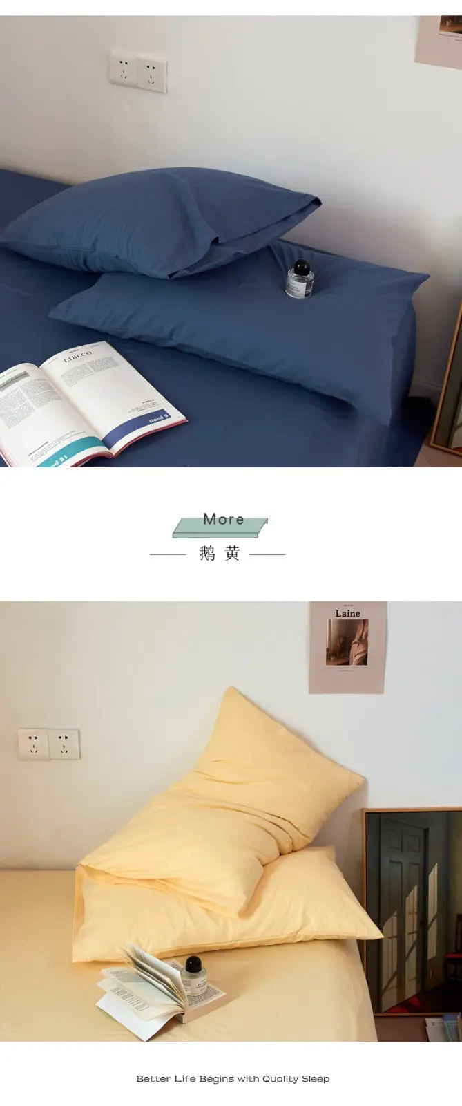 Cotton Pillow Covers Single Size Washable Household Use — feature 11