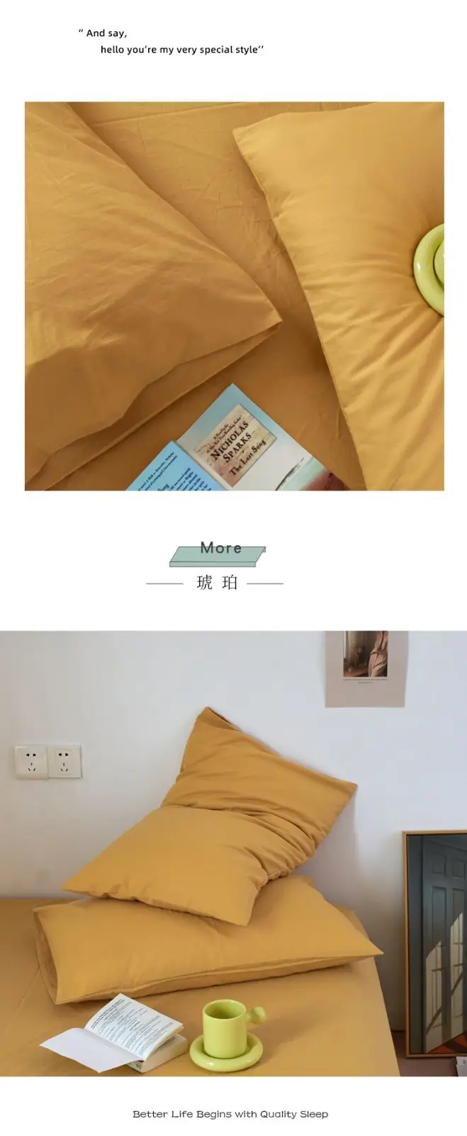 Cotton Pillow Covers Single Size Washable Household Use — feature 7