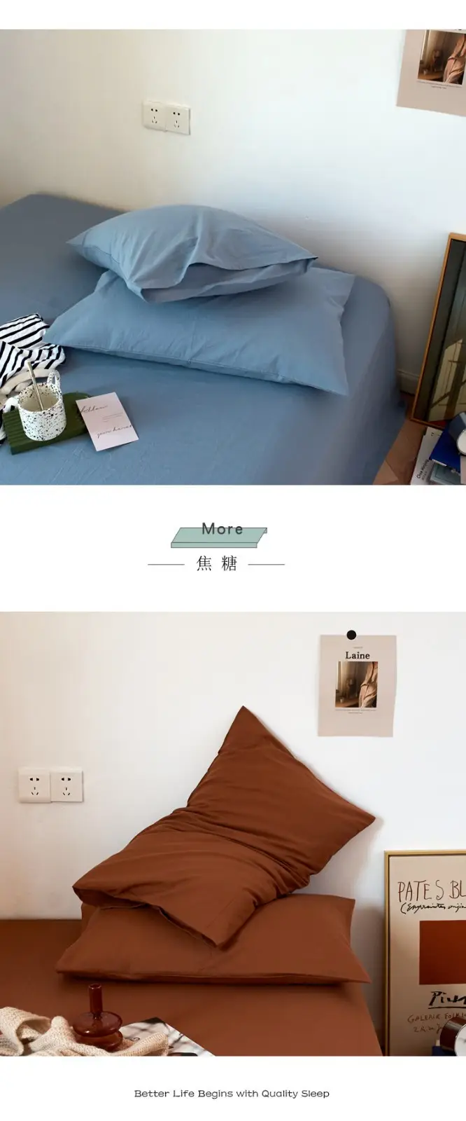 Cotton Pillow Covers Single Size Washable Household Use — feature 9