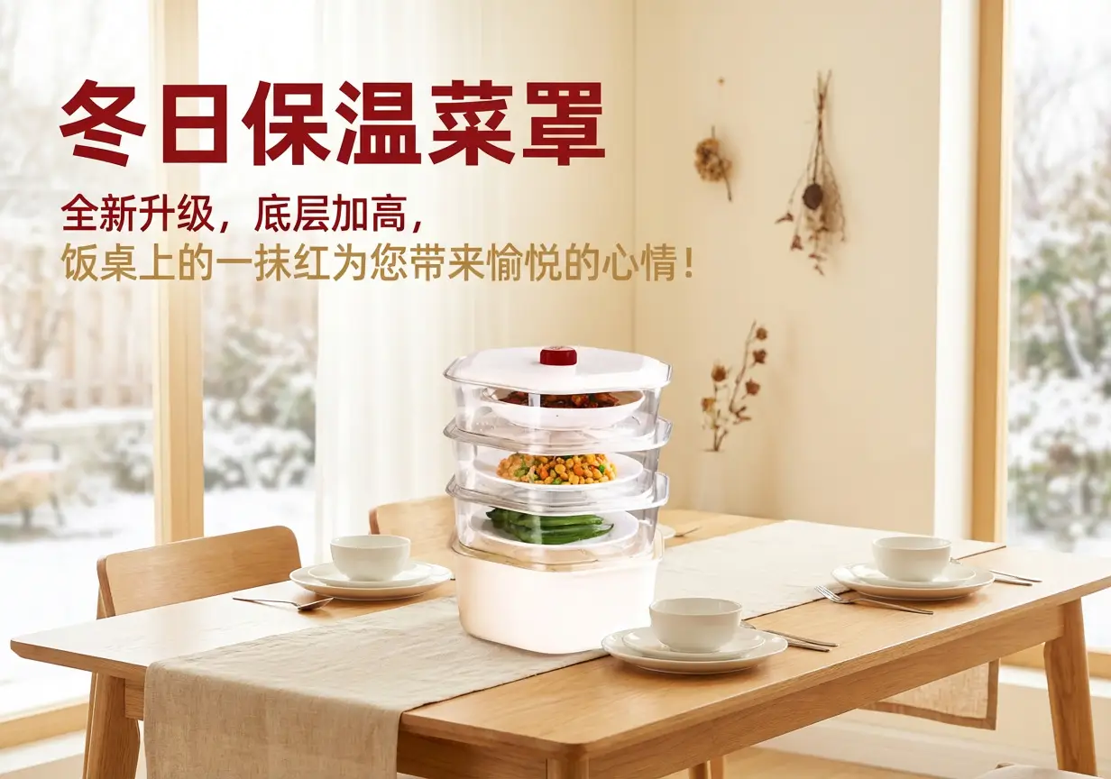 Multi-Layer Heat Preservation Vegetable Cover Transparent Dustproof Rice Cover — feature 1
