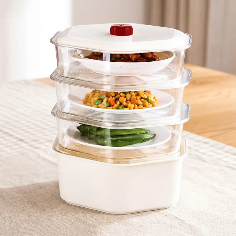 Multi-Layer Heat Preservation Vegetable Cover Transparent Dustproof Rice Cover - Image 2
