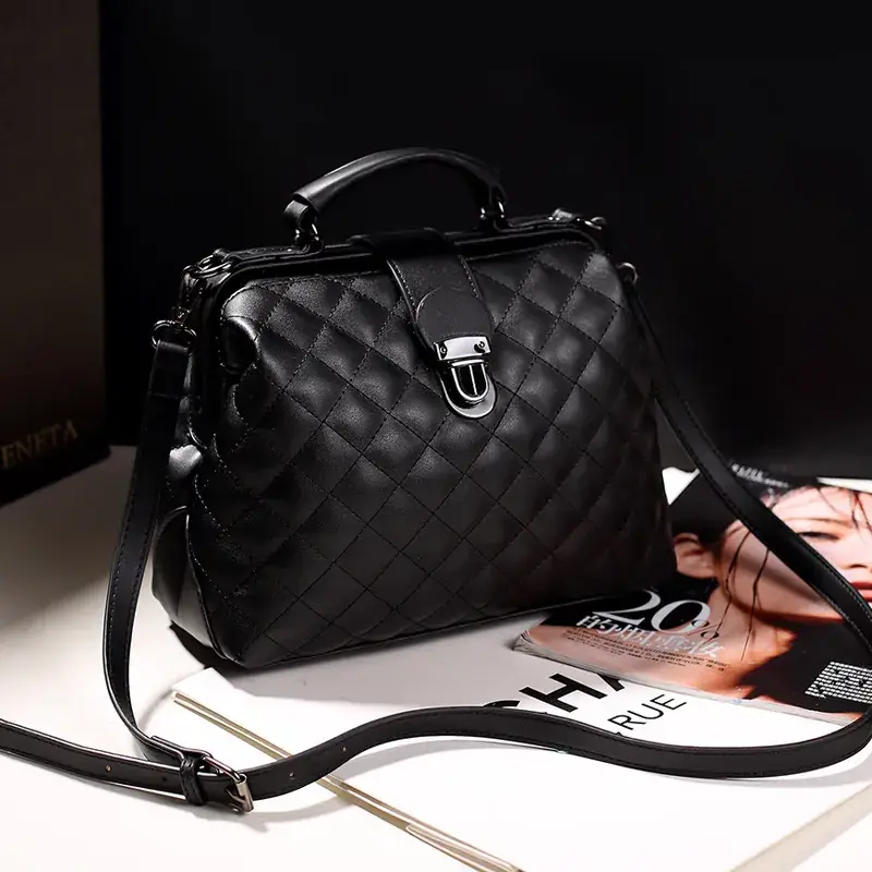 Women's Korean Style Frosted Shoulder Bag Brown 2024 - Image 11