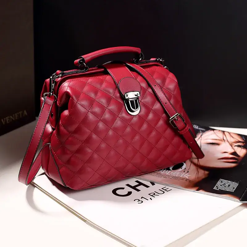 Women's Korean Style Frosted Shoulder Bag Brown 2024 - Image 2
