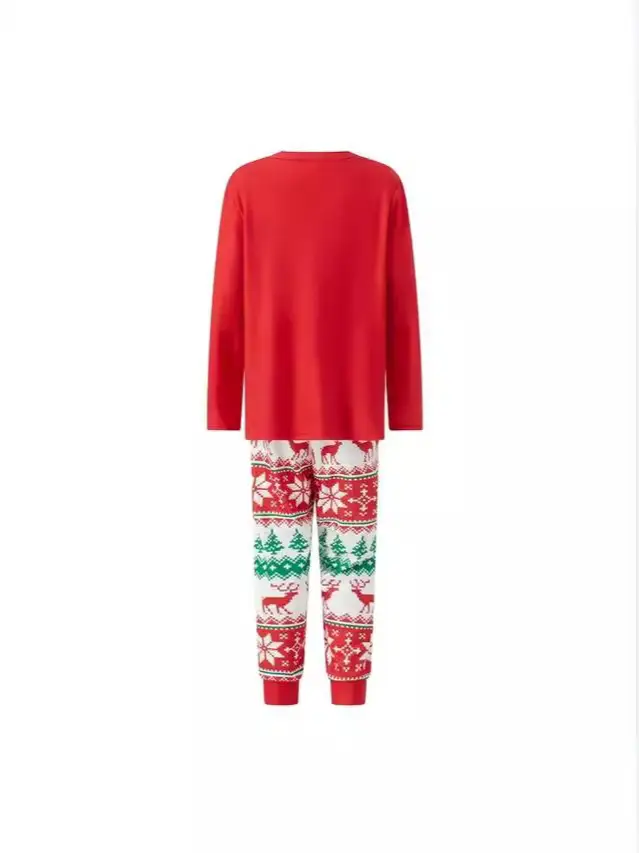 2025 Christmas Pajama Set Red Long Sleeve Family Wear - Image 3