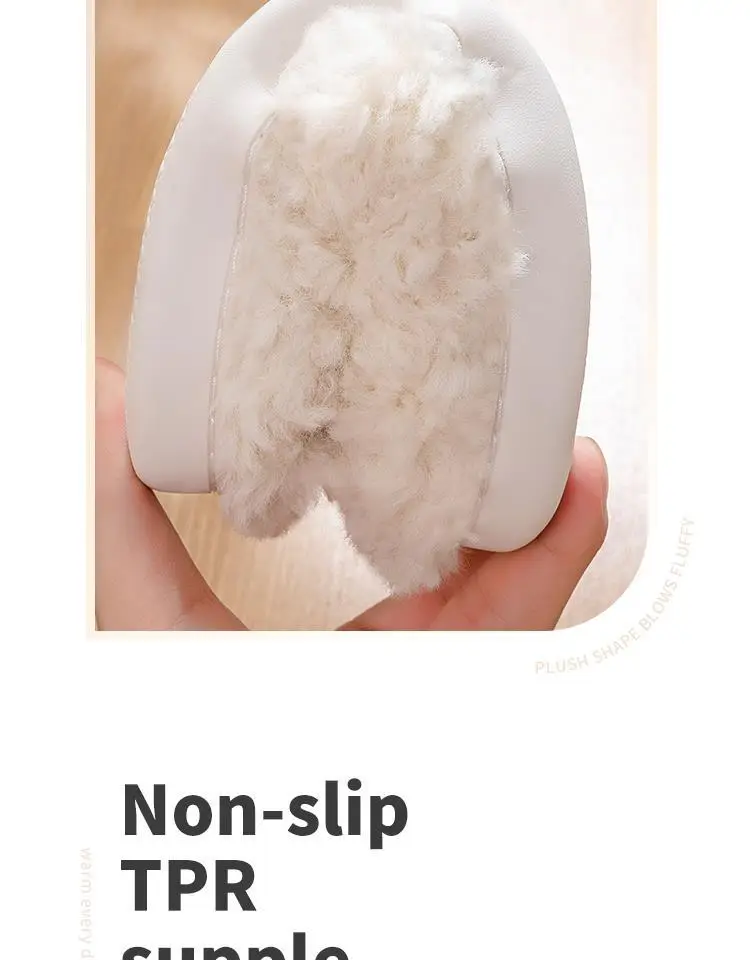 Cotton slippers women's cute autumn and winter home non-slip home Mao Mao warm couple cartoon slippers men's winter wholesale — feature 14