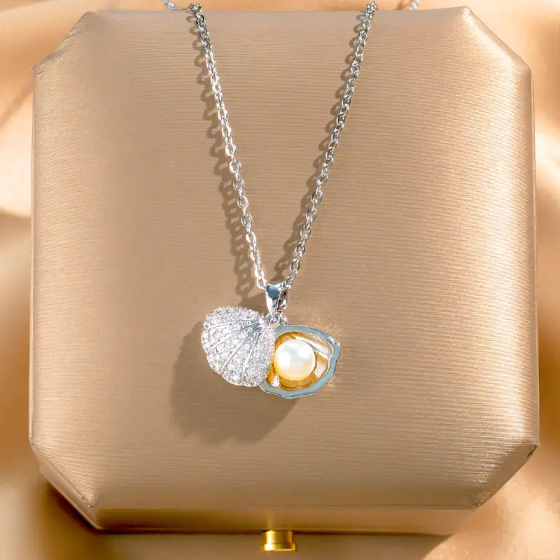 18K Gold Plated Flower Necklace for Women - Image 17