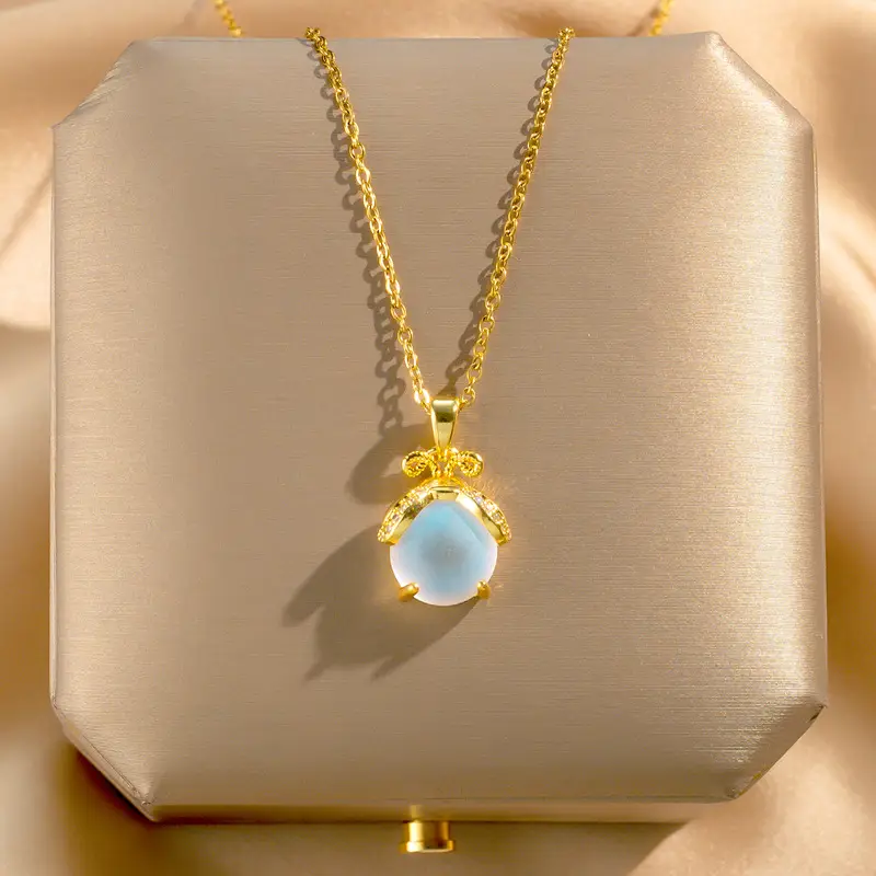 18K Gold Plated Flower Necklace for Women - Image 21