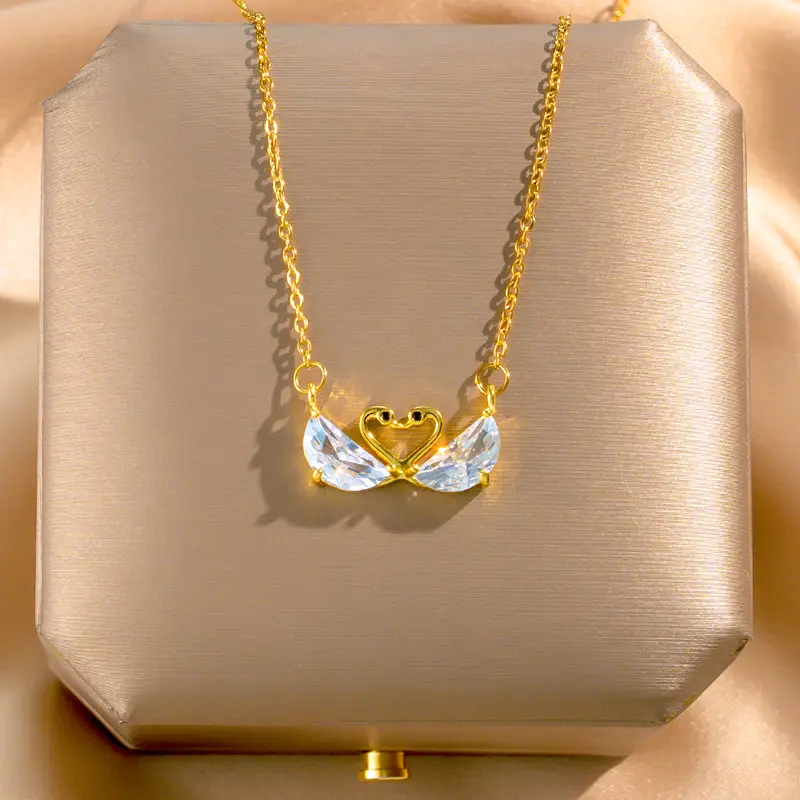 18K Gold Plated Flower Necklace for Women - Image 22