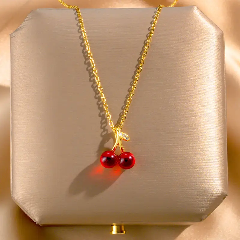 18K Gold Plated Flower Necklace for Women - Image 23