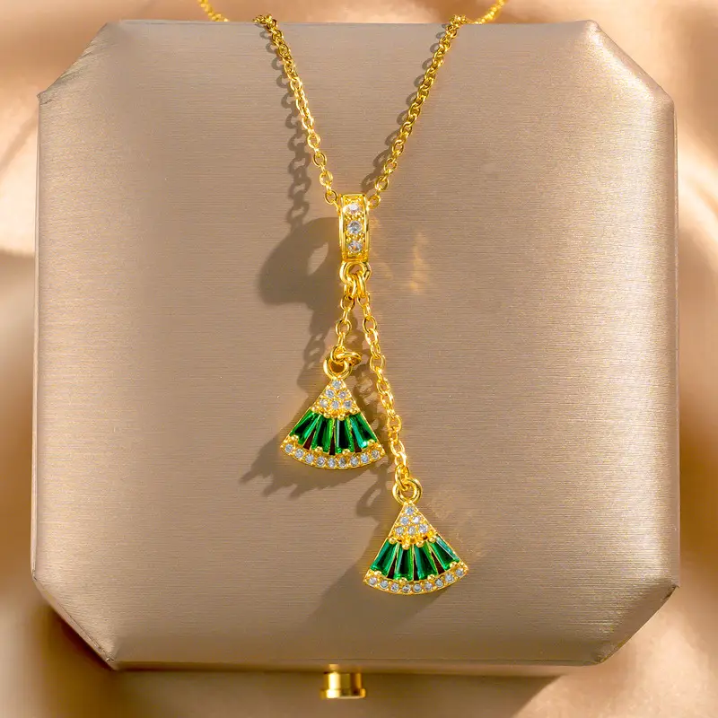 18K Gold Plated Flower Necklace for Women - Image 25