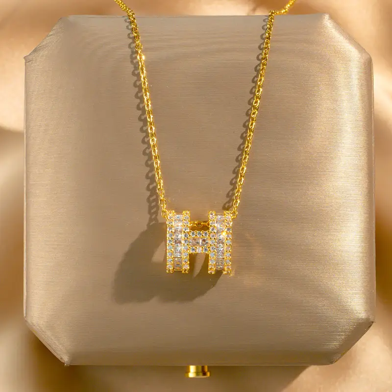 18K Gold Plated Flower Necklace for Women - Image 29