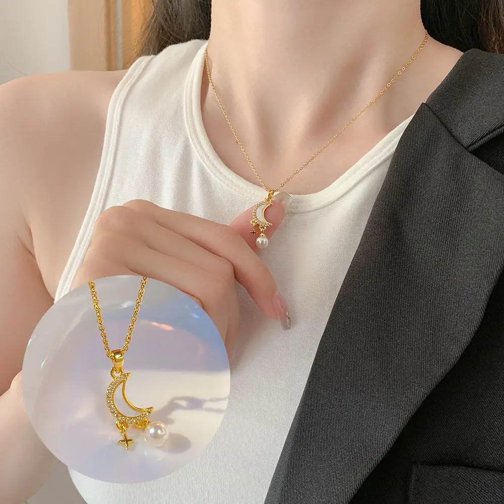 18K Gold Plated Flower Necklace for Women - Image 4