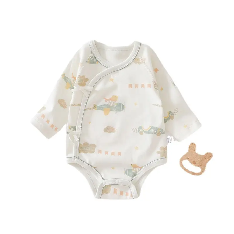 Baby Long Sleeve Onesie with Cute Bear Print - Image 11