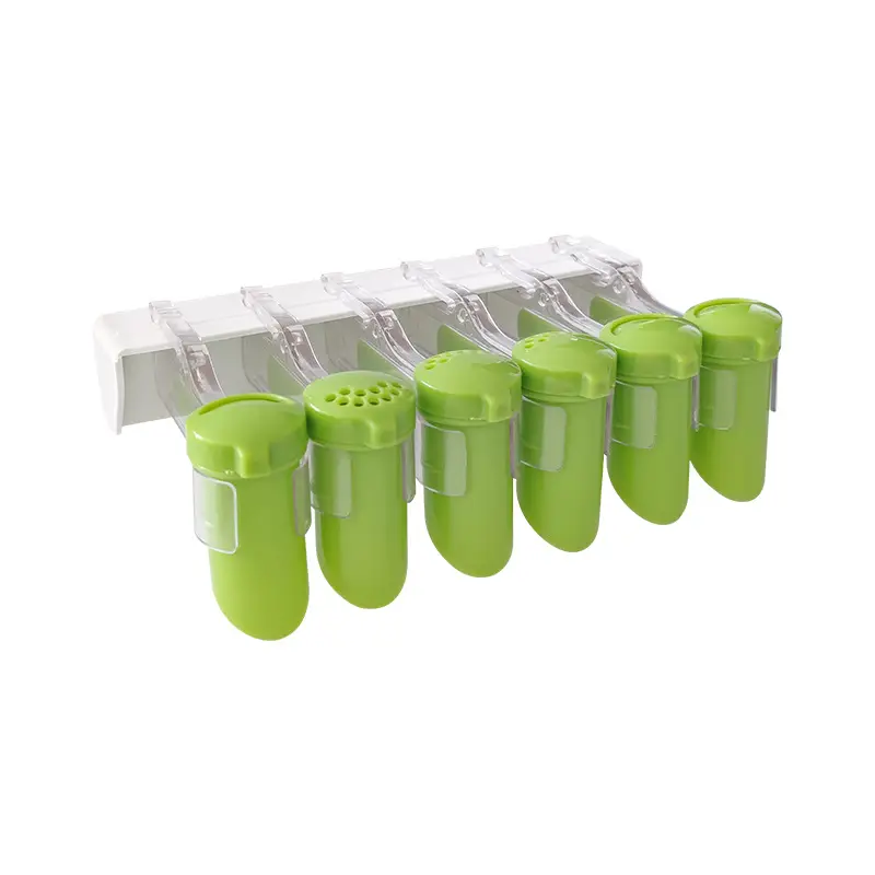 Wall-Mounted Kitchen Condiment Rack Green Non-Perforated - Image 7