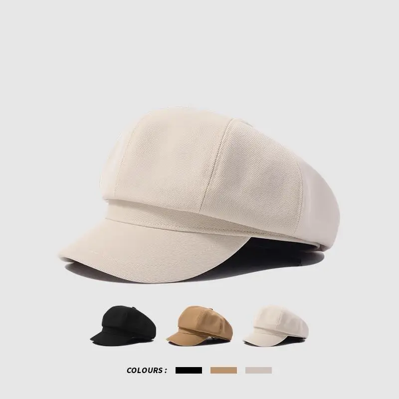 Japanese Style Retro Octagonal Cap Women's Beret