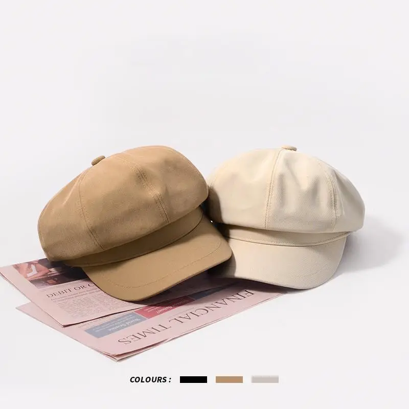 Japanese Style Retro Octagonal Cap Women's Beret - Image 6