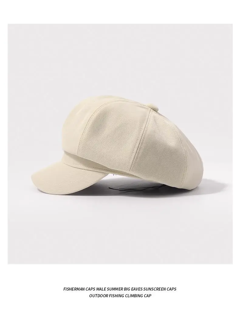 Japanese Style Retro Octagonal Cap Women's Beret — feature 8