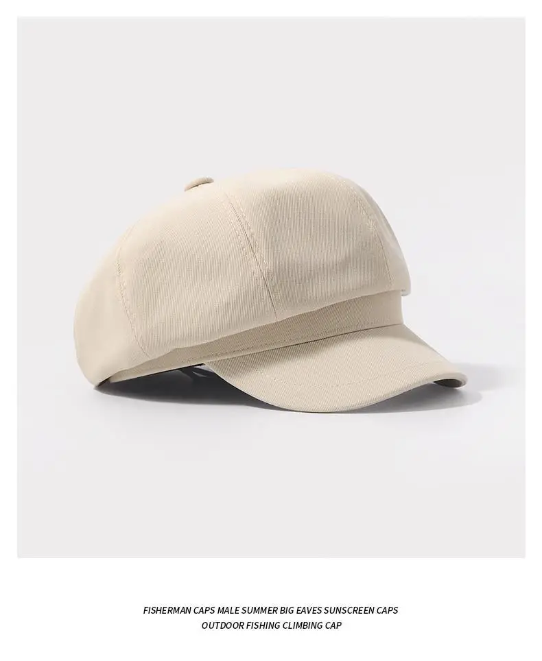 Japanese Style Retro Octagonal Cap Women's Beret — feature 9