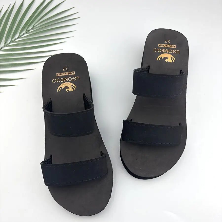 Women's Navy Wedge Sandals Summer Beach Wear - Image 3