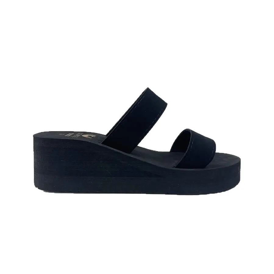 Women's Navy Wedge Sandals Summer Beach Wear - Image 5