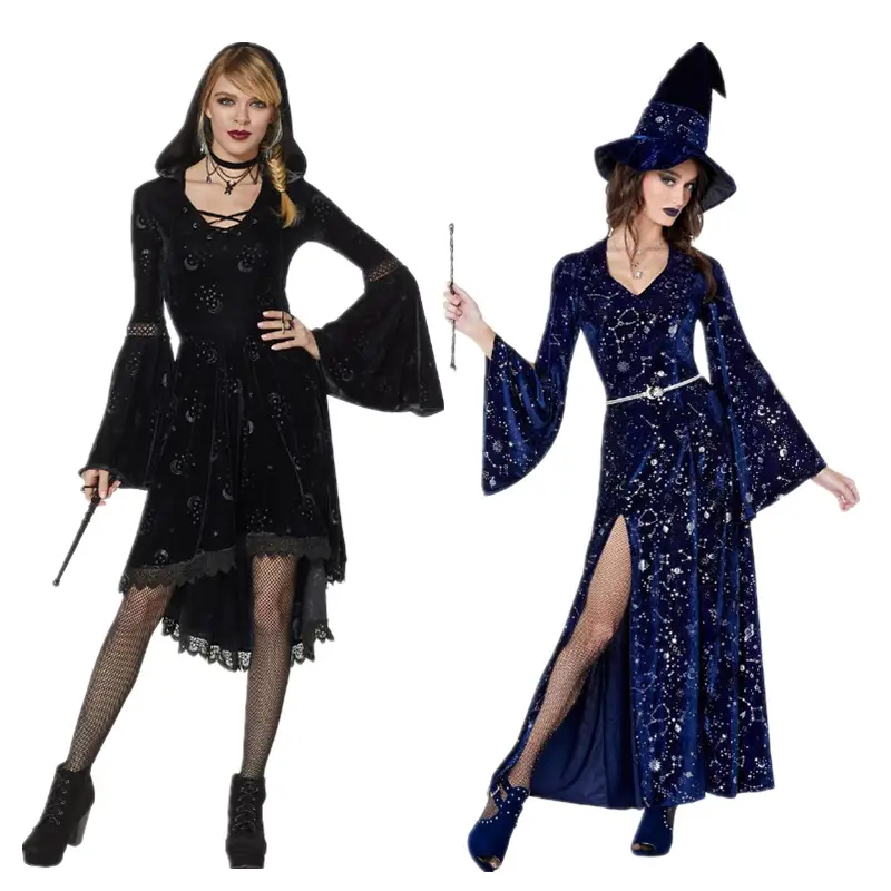 Halloween Witch Masquerade Costume Demon Queen Vampire Cosplay - Image 5