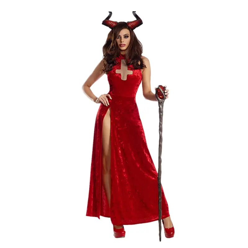 Halloween Witch Masquerade Costume Demon Queen Vampire Cosplay - Image 7