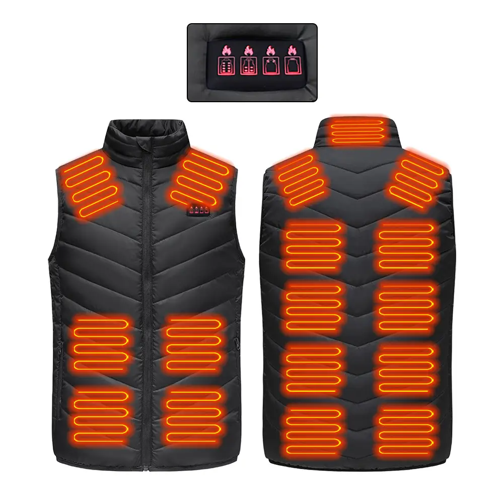 Electric Heating Vest with 4 Control Buttons - Image 3