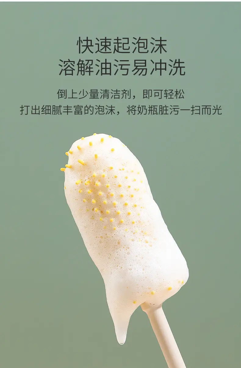 360 Degree Rotating Silicone Bottle Brush for Feeding & Cleaning — feature 9