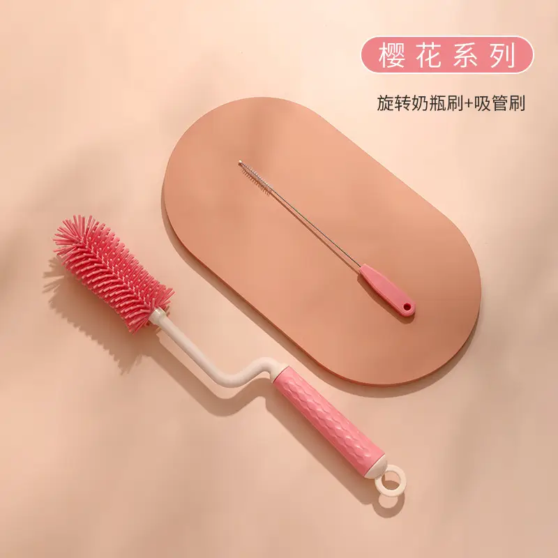 360 Degree Rotating Silicone Bottle Brush for Feeding & Cleaning - Image 4