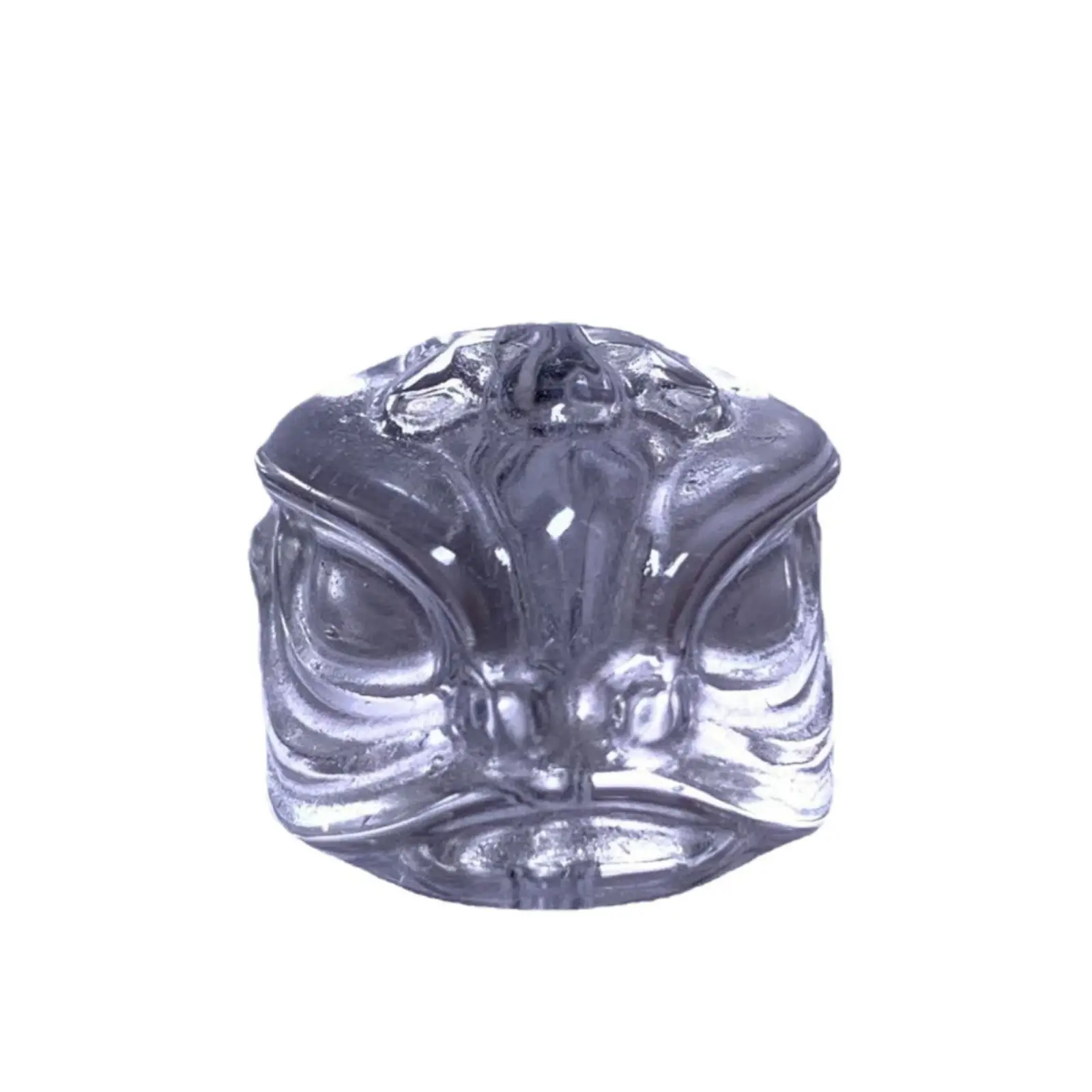 Natural White Crystal Wake Lion Head Beads 14mm - Image 5