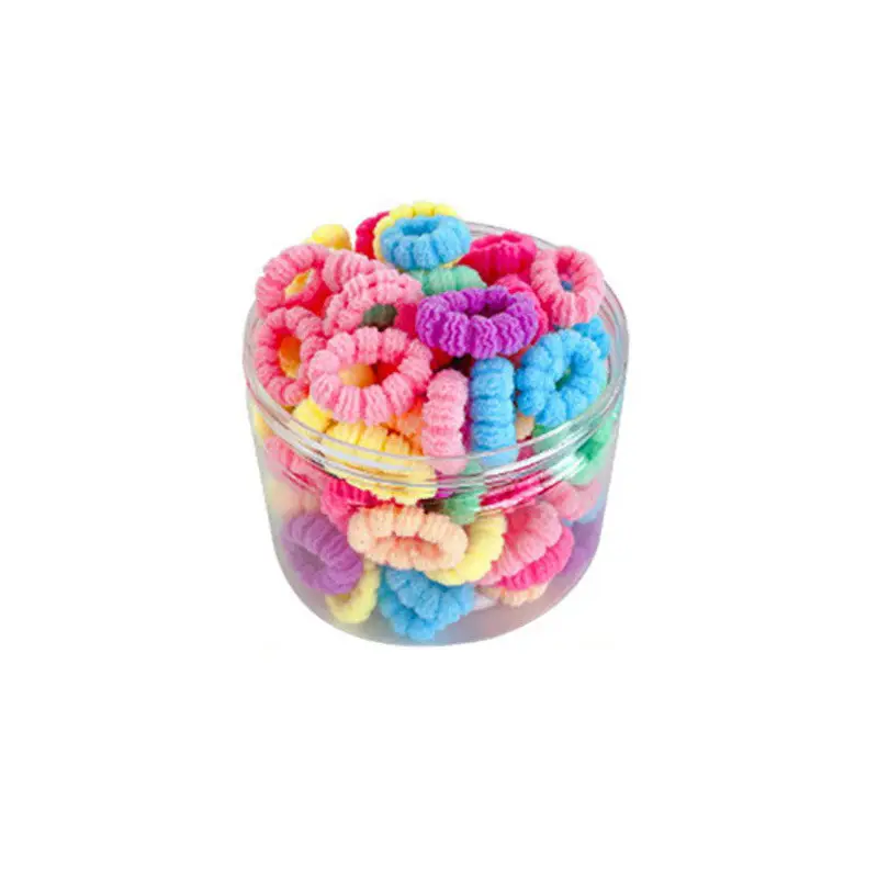 Black Rubber Thumb Hair Band for Girls