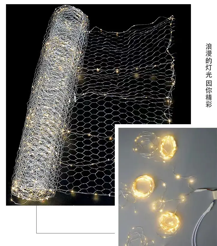 Wedding Starry Sky Mesh Ceiling Decor LED String — feature 15