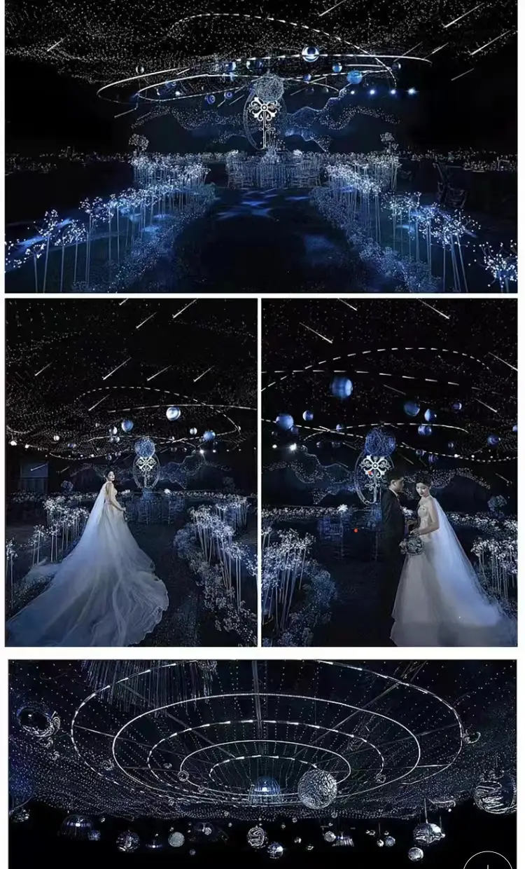 Wedding Starry Sky Mesh Ceiling Decor LED String — feature 6