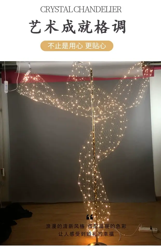 Wedding Starry Sky Mesh Ceiling Decor LED String — feature 7