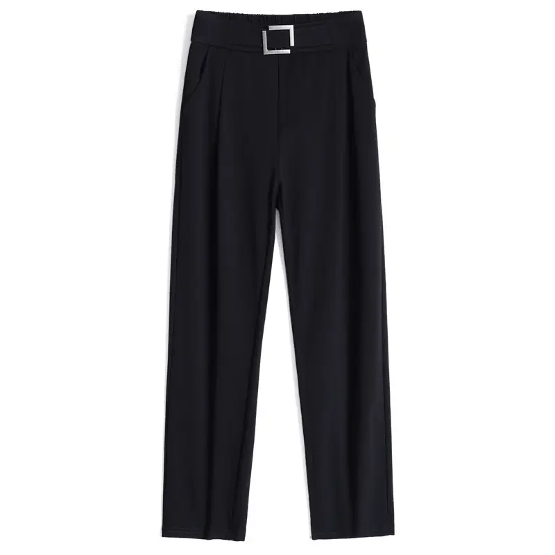 Black Women's High Waist Carrot Pants 2024 - Image 6