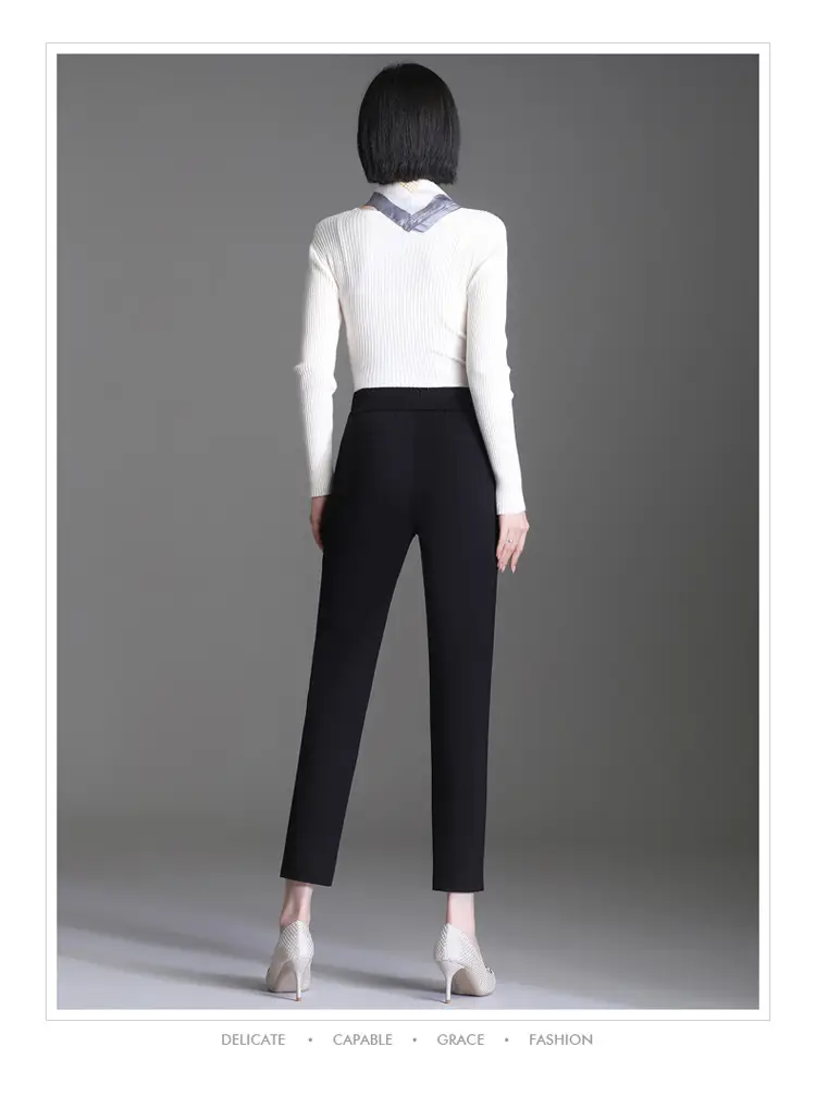 Black Women's High Waist Carrot Pants 2024 — feature 15