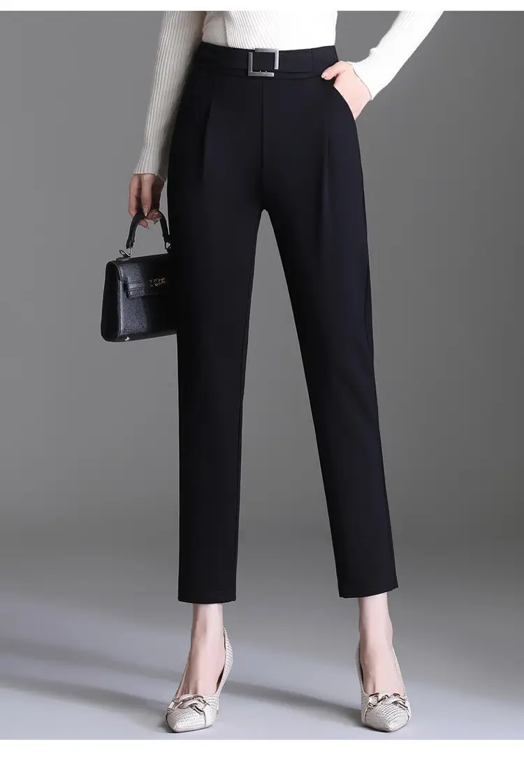 Black Women's High Waist Carrot Pants 2024 — feature 16