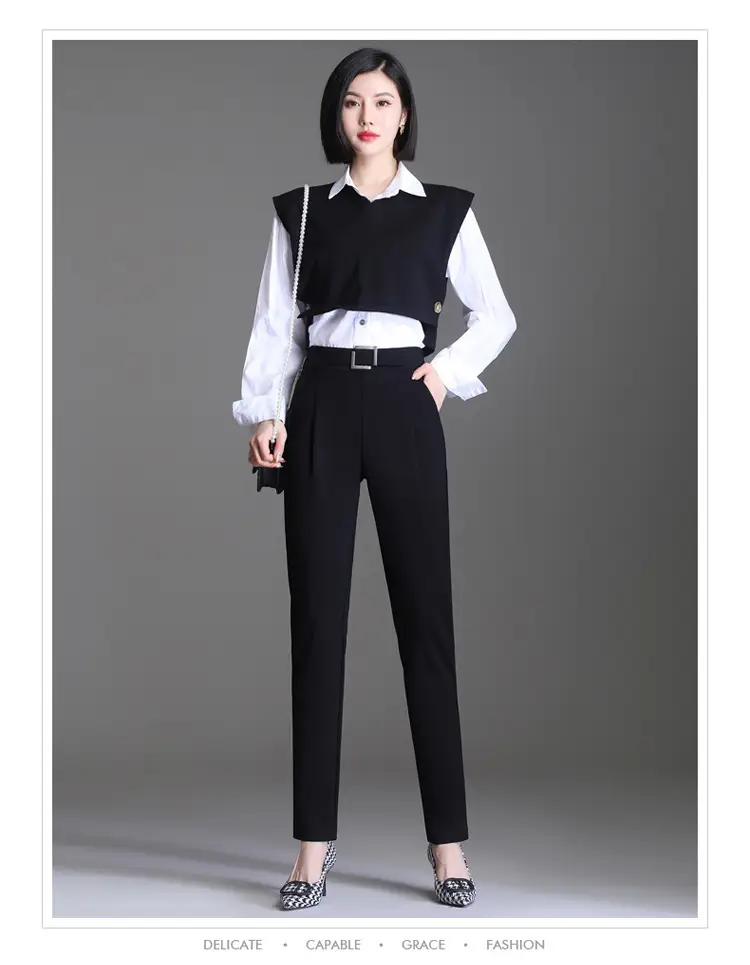 Black Women's High Waist Carrot Pants 2024 — feature 19