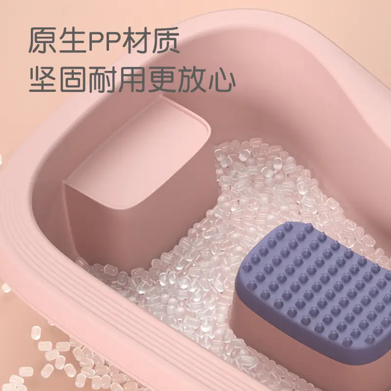 Mist Green Shampoo Basin for Pregnant Women Lying on Bed - Image 10