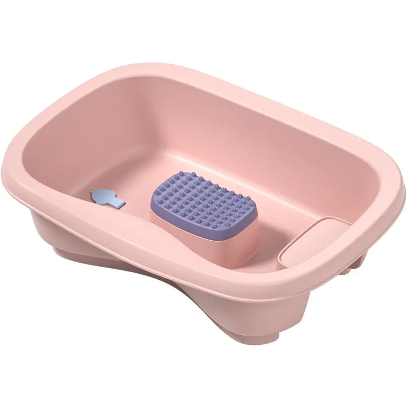 Mist Green Shampoo Basin for Pregnant Women Lying on Bed - Image 12