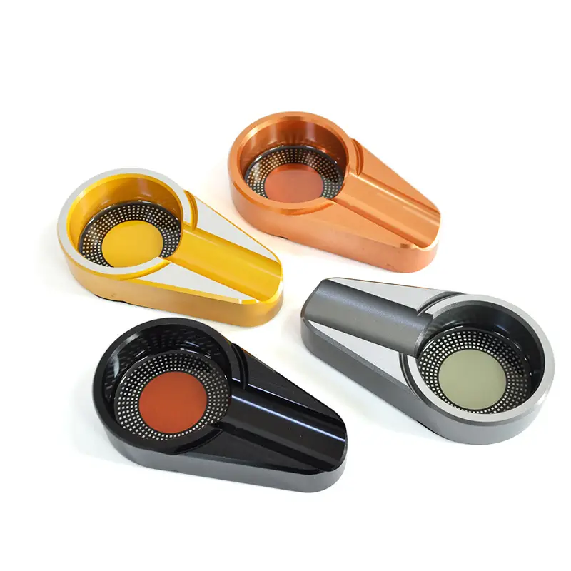 Aluminum Ashtray Single Slot Cigar 120x68x25mm - Image 8