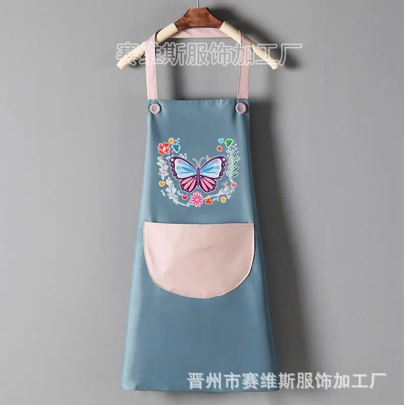 Children's Rainbow Painting Apron Sleeveless Protective Baby Cooking Wear - Image 22