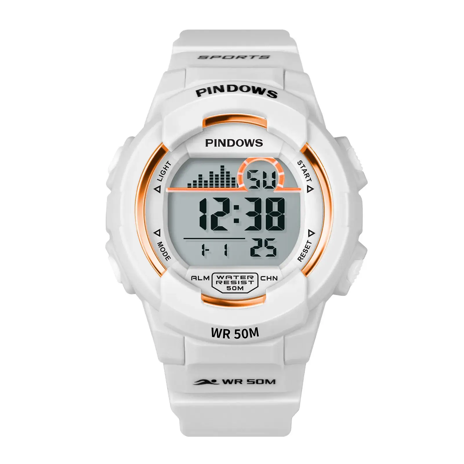 25 Year Waterproof Sports Watch Men Black Digital Display - Image 6