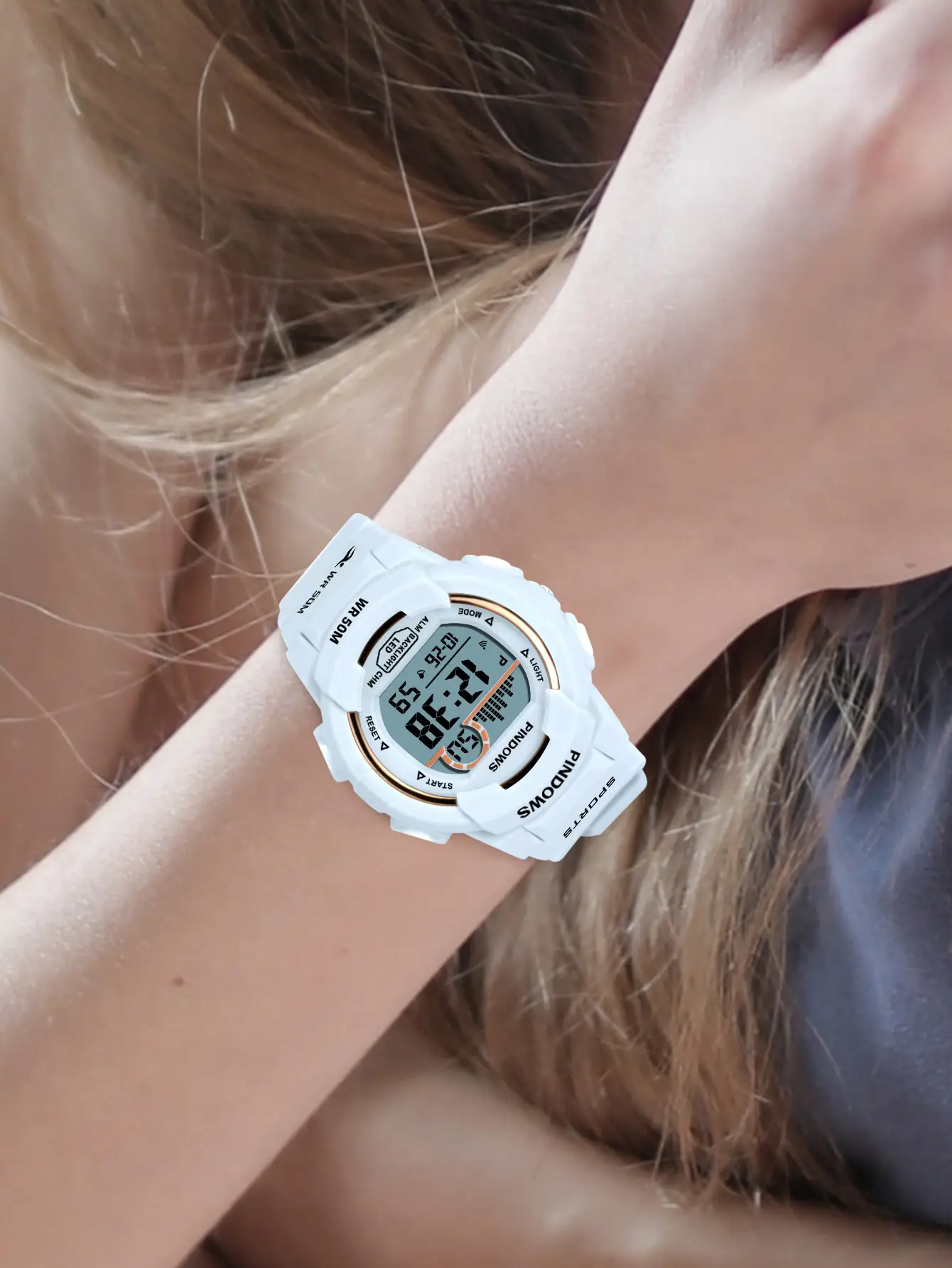 25 Year Waterproof Sports Watch Men Black Digital Display — feature 4