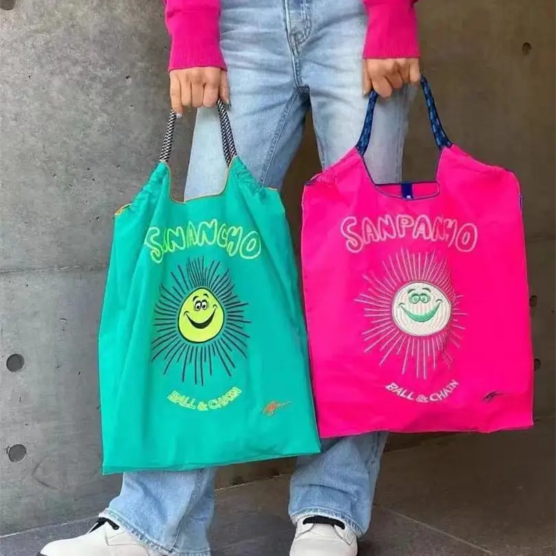 Women's Sunflower Embroidered Canvas Shopping Bag