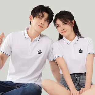 Men Collared Screen Print Polo Shirt Navy Blue — feature 6