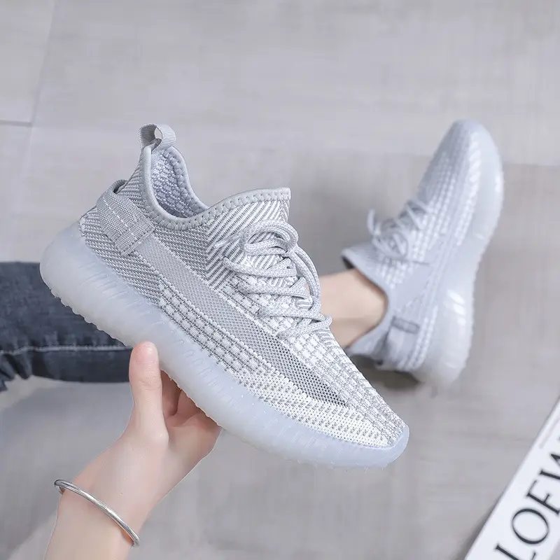 Coconut Shoes Flying Weaving 2022 New Summer Sneakers Breathable Lightweight Casual Korean Style All-match Running Shoes Women's Trendy - Image 11