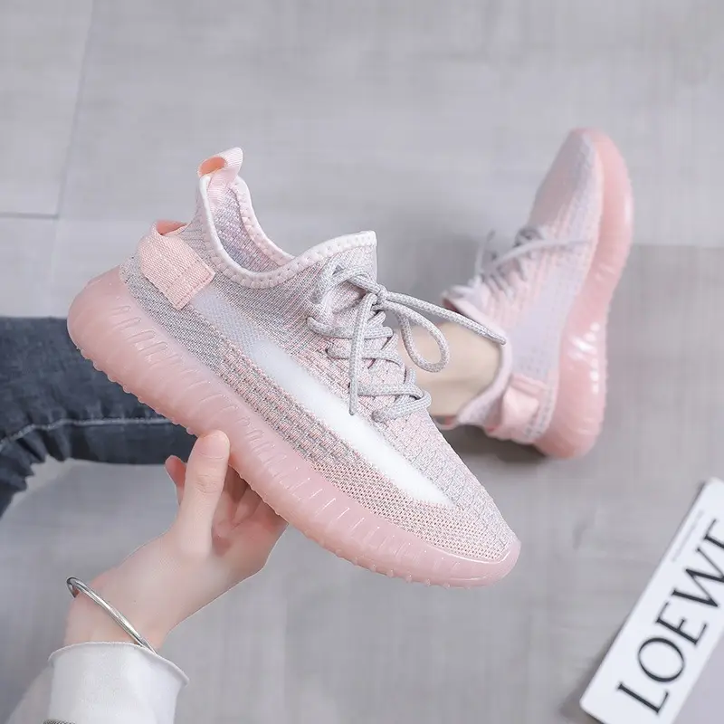 Coconut Shoes Flying Weaving 2022 New Summer Sneakers Breathable Lightweight Casual Korean Style All-match Running Shoes Women's Trendy - Image 12