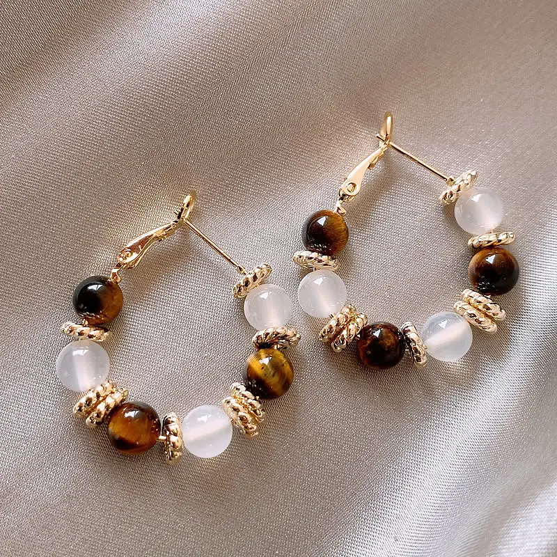 Silver C-Neadled Diamond Zircon Earrings Light Luxury - Image 19