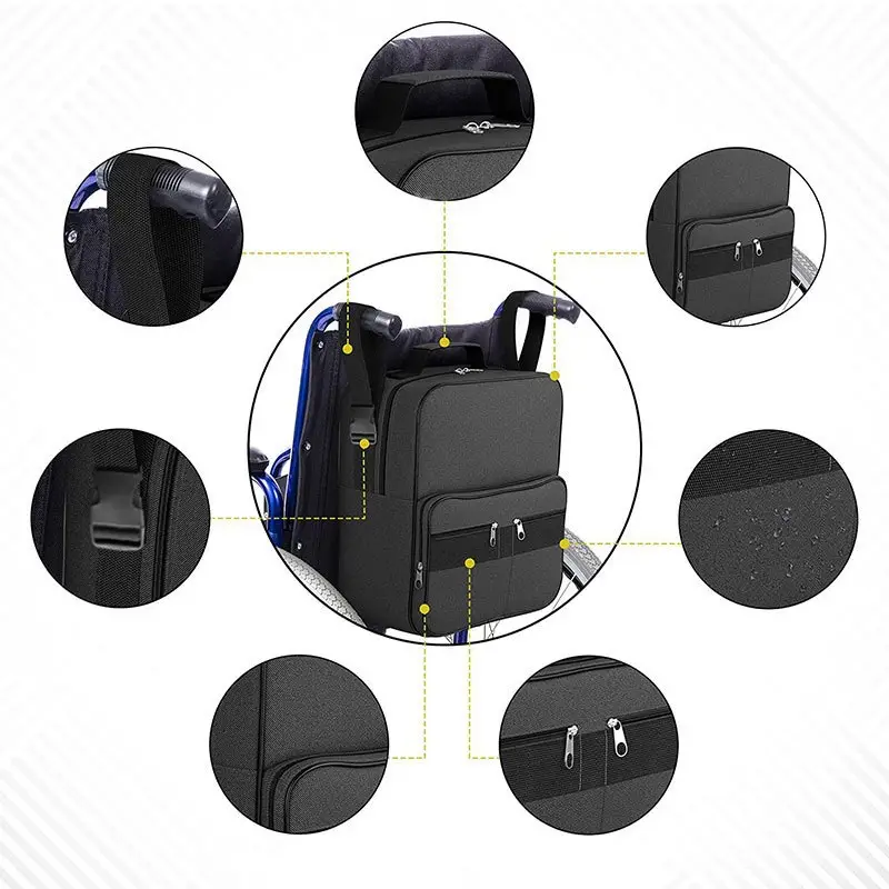 Large Capacity Waterproof Wheelchair Storage Bag - Image 3